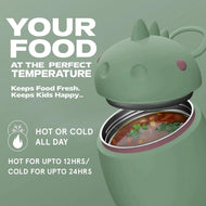Asobu Foodie Kids Insulated Food Jar 20oz Dinosaur