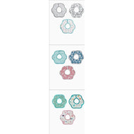 Bc Babycare Cotton Flower Shaped Bib 3Pcs