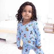 Bellabu Bear Varsity Blue Bamboo Kids Pajamas Paw Patrol