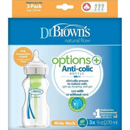 Dr. Brown's Wide-Neck Anti-colic Options+ Baby Bottle 9oz/270ml
