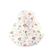 Flapjackkids Kids Sun Hat Wth Neck Cape Beaver