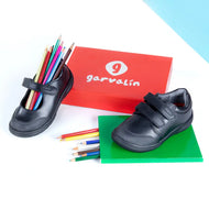 Garvalin Napa Children School Shoes Black