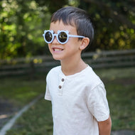 Jan & Jul Bear Sunglasses W/Black Lens - Light Blue