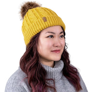 Jan & Jul Cable Knit Beanie Adult Size Mustard