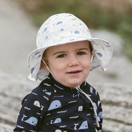 Jan & Jul Cotton Floppy Hat - Whale Tales