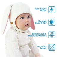 Jan & Jul Kids Fleece Animal Cream Bunny