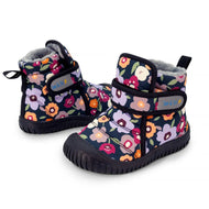 Jan & Jul Kids Insulated Ankle Boots - Winter Flowers