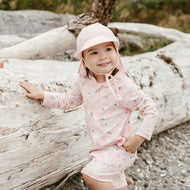 Jan & Jul Kids One Piece UV Sun Suit Bunny Flowers