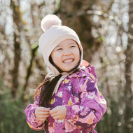 Jan & Jul Kids Pom-Pom Knit Hats Light Pink