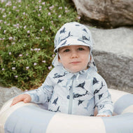 Jan & Jul UV Baby Cap - UV Quick Dry - Whale Play