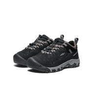 Keen Big Kids' Targhee IV Waterproof Hiking Shoe Black/Steel Grey