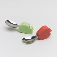 Loulou Lollipop Eric Carle Learning Spoon And Fork Set Caterpillar