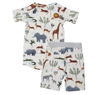 Loulou Lollipop Short Pajama Set Safari Jungle