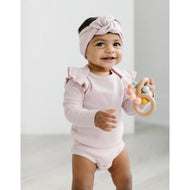 Loulou Lollipop Waffle Knotted Headband Blush Pink