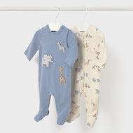 Mayoral Bodysuit 2 Pack Blue Bell