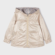 Mayoral Girl Reversible Windbreaker Jacket Almond