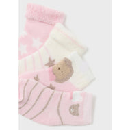 Mayoral Newborn 4 Pack Socks Organic Cotton Rosa