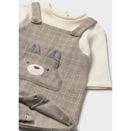 Mayoral Short Soft Dungaree Sesame