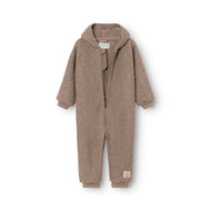 Mini A Ture Matadel Teddyfleece Jumpsuit Grs Grey Brown