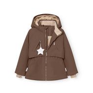 Mini A Ture Matalgeana Fleece Lined Winter Jacket Grs Chestnut Brown