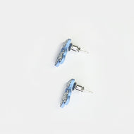 Nemibaby Earrings Pearlly Bear Blue 925 Sterling Silver Pins