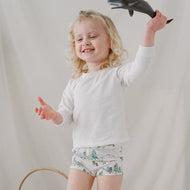 Nest Designs Bamboo Girls Boy Short Underwear (2 Pack) Forest Fun