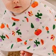 Nest Designs Bamboo Muslin Burp 'n Bib 2 Pack Harvest Time