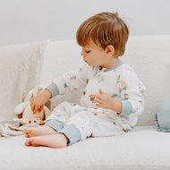 Nest Designs Bamboo Pima Long Sleeve Footed Sleep Bag 0.6 Tog Ice Cream Summer