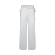 Nest Designs Maternity Gathering Waistband Wide Leg Pants Fog Grey