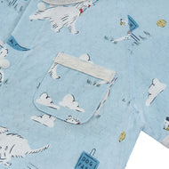 Nest Designs Short Sleeve Romper Puppy Park