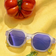 Olivio & Co Square Sunglasses Junior+ Creative Edition D Shell Purple