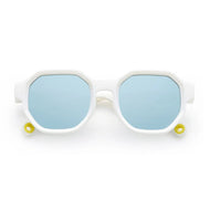 Olivio & Co Square Sunglasses Kids/Junior Creative Edition Cloud White