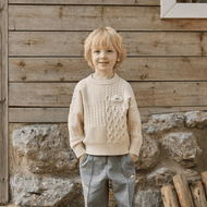 Petite Revery French Terry Wide Leg Pants Slate Grey