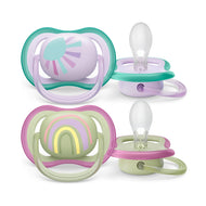 Philips Avent Ultra Air Pacifier 2pk 0-6M Lilac Sun Greenrainbow