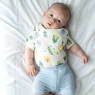 Silkberry Baby Organic Cotton Bandana Bib Farmers Market Print