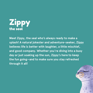 Asobu Bestie Animal Double Wall Stainless Steel Bottle 16oz Seal