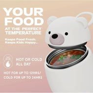 Asobu Foodie Kids Insulated Food Jar 20oz Bear