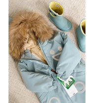 Boxbo Wistiti Fleece Lined Rainboots Misty Ice Blue