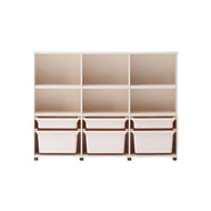 Iloom Eddi Kids 3 Story Bookshelf 1400W (W Pl Box Storage)