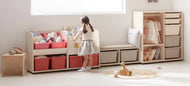 iloom Eddi Kids Front-Facing Bookshelf with Storage Bins