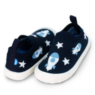 Jan & Jul Kids Graphic Slip-On Shoes - Rocket