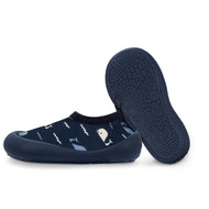 Jan & Jul Kids Water Shoes Navy Whale Tales