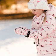 Jan & Jul Kids Waterproof Mittens - Pink Ponies