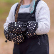 Jan & Jul Waterproof Toasty Dry Mitten Black Star