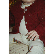 Konges Slojd Holiday Cardigan Red Dahlia