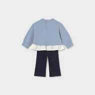 Mayoral Baby Flare Leggings and Sweatshirt Set - Navy