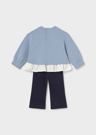 Mayoral Baby Flare Leggings and Sweatshirt Set - Navy