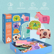Mideer My First Puzzle Geometry & Animal 32 pcs