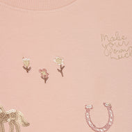 Minymo Long Sleeve Sweatshirt Cameo Rose