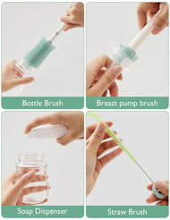 Momcozy Bottle Brush Set - Classic Style - Green